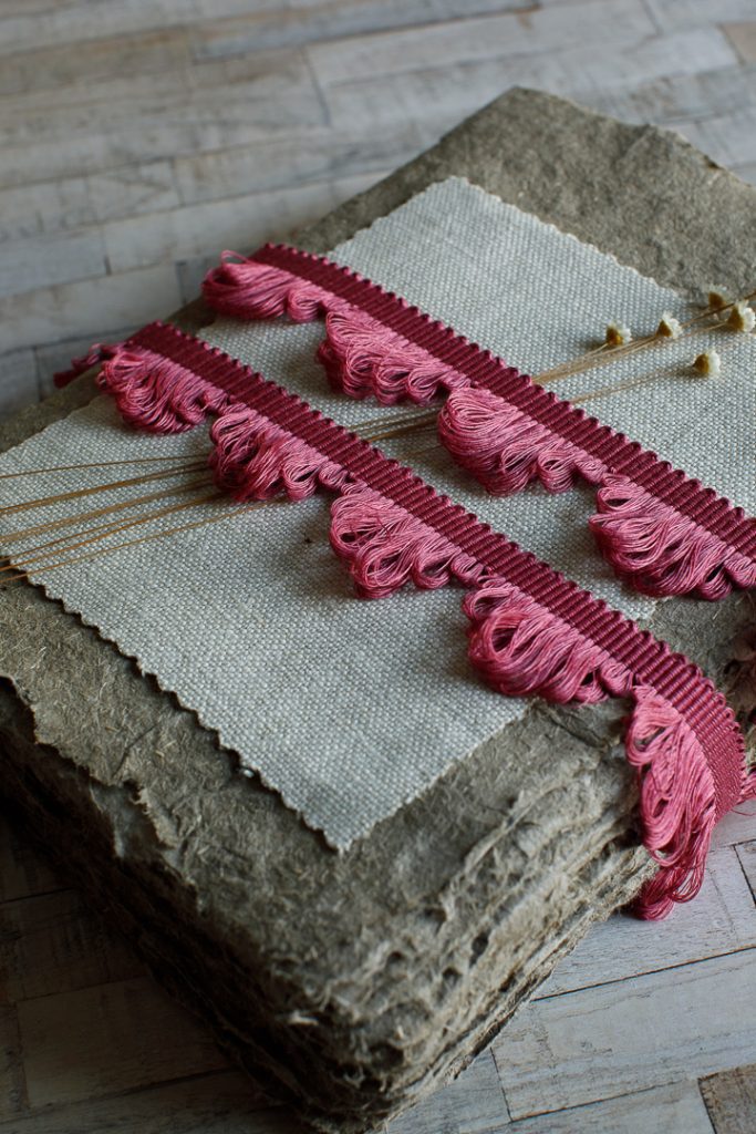 Heather Pinks Fan Edge Trimming